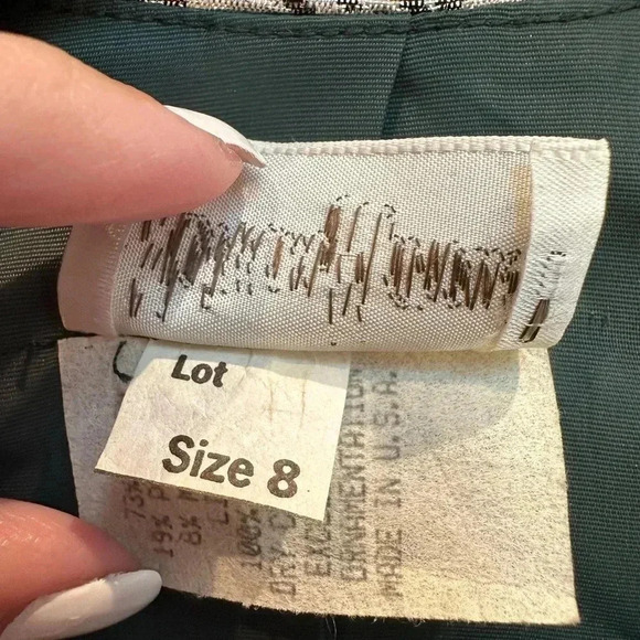 Vintage Neiman Marcus Gold Metallic Shimmer Rose 80’s Rock Glam Blazer Size 8 M - Picture 14 of 16